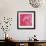 Pink Rose Abstract No 206-Shams Rasheed-Framed Giclee Print displayed on a wall