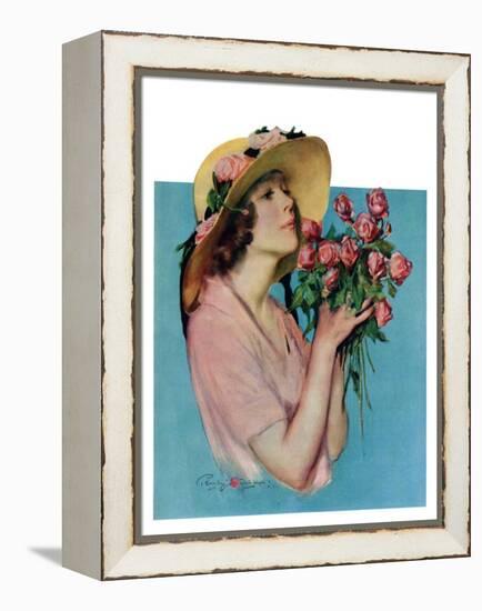 "Pink Rose Bouquet,"June 18, 1927-Penrhyn Stanlaws-Framed Premier Image Canvas