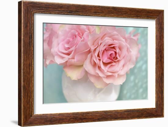 Pink Rose Bouquet-Cora Niele-Framed Photographic Print