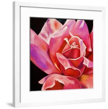 Pink Rose-Hyunah Kim-Framed Art Print