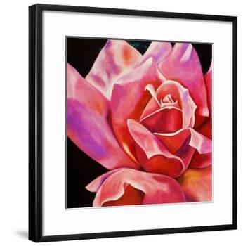 Pink Rose-Hyunah Kim-Framed Art Print