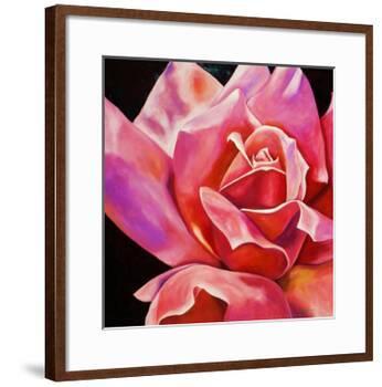 Pink Rose-Hyunah Kim-Framed Art Print