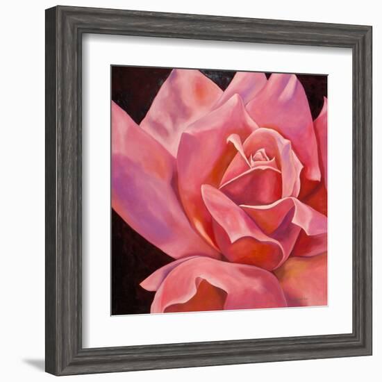 Pink Rose-Hyunah Kim-Framed Art Print