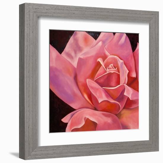 Pink Rose-Hyunah Kim-Framed Art Print