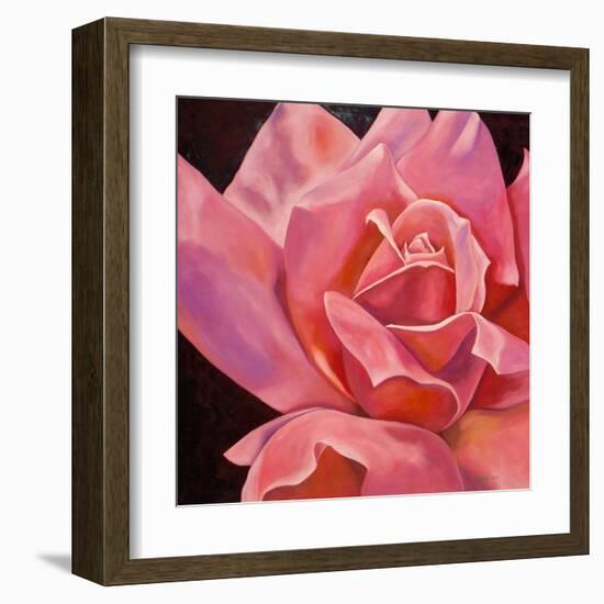 Pink Rose-Hyunah Kim-Framed Art Print