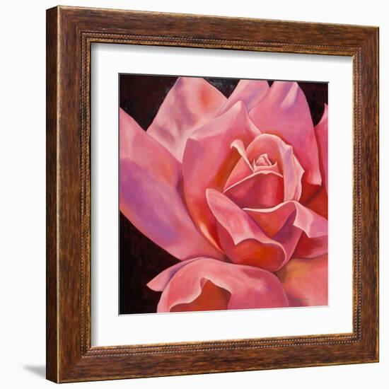 Pink Rose-Hyunah Kim-Framed Art Print