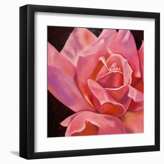 Pink Rose-Hyunah Kim-Framed Art Print