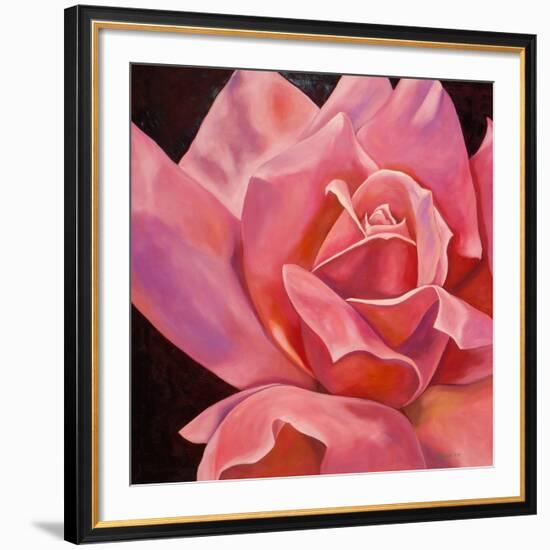 Pink Rose-Hyunah Kim-Framed Premium Giclee Print