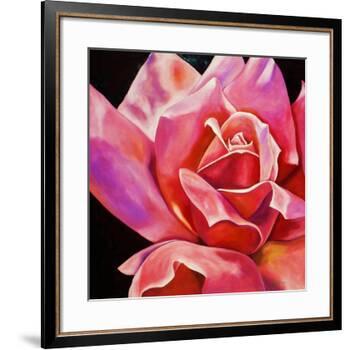 Pink Rose-Hyunah Kim-Framed Art Print