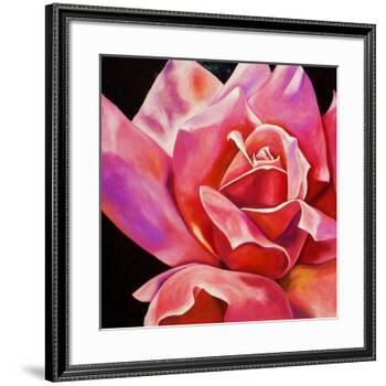 Pink Rose-Hyunah Kim-Framed Art Print