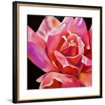 Pink Rose-Hyunah Kim-Framed Art Print