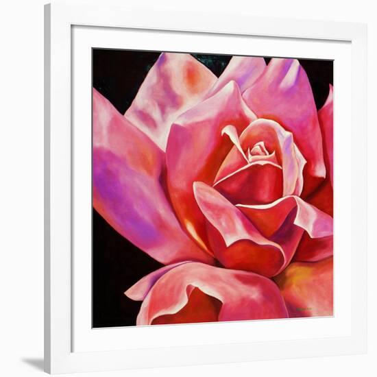 Pink Rose-Hyunah Kim-Framed Art Print