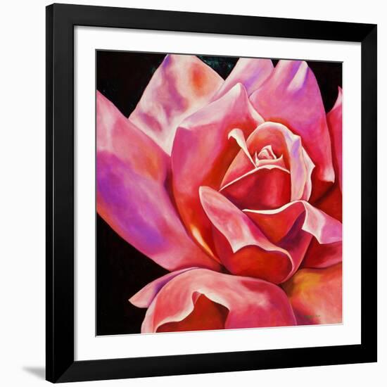 Pink Rose-Hyunah Kim-Framed Art Print