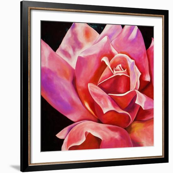 Pink Rose-Hyunah Kim-Framed Art Print