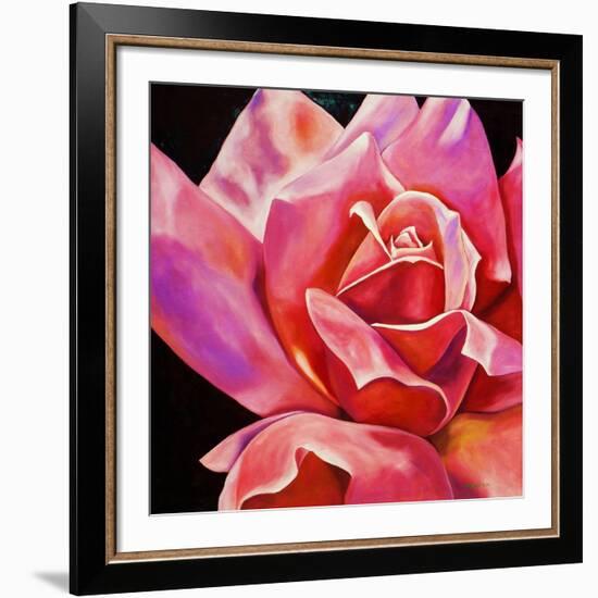 Pink Rose-Hyunah Kim-Framed Art Print