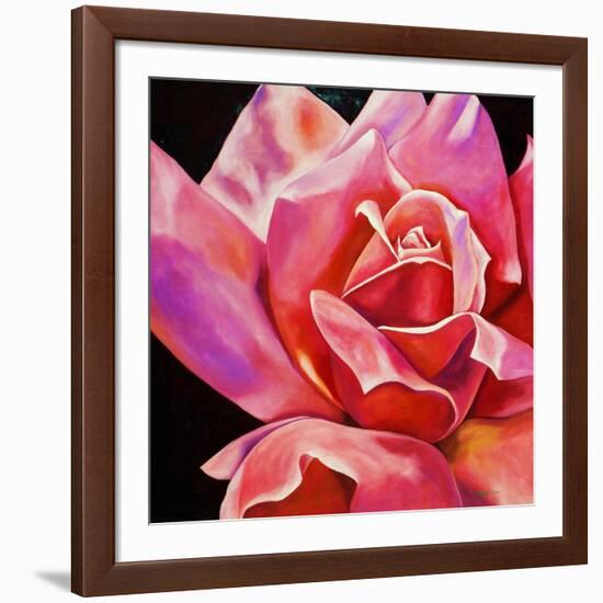 Pink Rose-Hyunah Kim-Framed Art Print