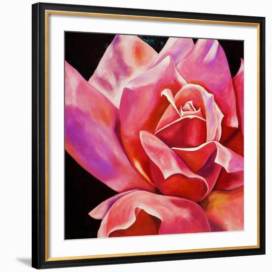 Pink Rose-Hyunah Kim-Framed Art Print