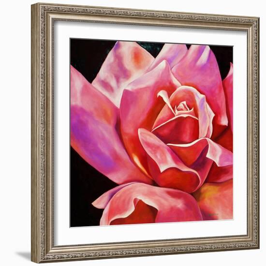 Pink Rose-Hyunah Kim-Framed Art Print