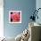 Pink Rose-Hyunah Kim-Framed Art Print displayed on a wall