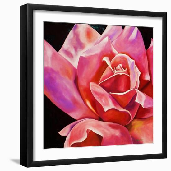 Pink Rose-Hyunah Kim-Framed Premium Giclee Print