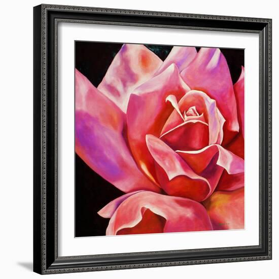 Pink Rose-Hyunah Kim-Framed Premium Giclee Print