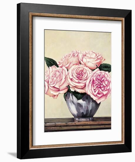 Pink Roses II-Jill Deveraux-Framed Art Print