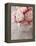 Pink Roses on Wooden Desk-egal-Framed Premier Image Canvas