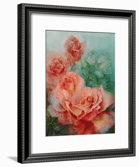 Pink Roses, Prima Ballerina-Karen Armitage-Framed Premium Giclee Print