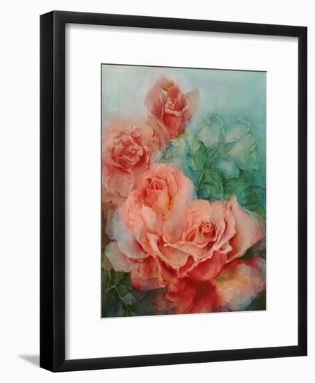 Pink Roses, Prima Ballerina-Karen Armitage-Framed Premium Giclee Print