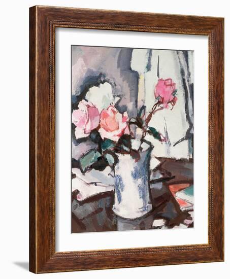 Pink Roses-Samuel John Peploe-Framed Premium Giclee Print