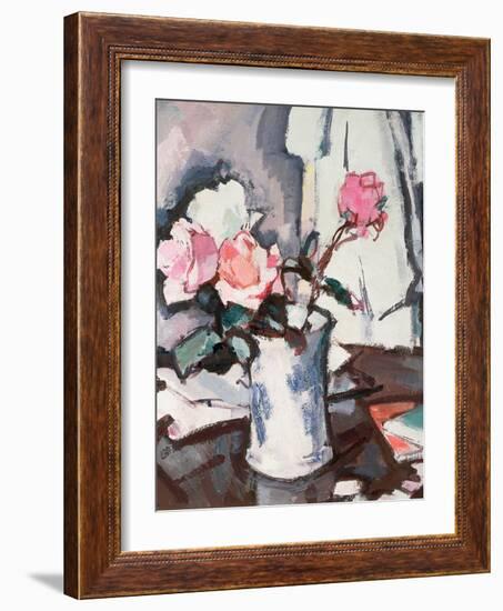 Pink Roses-Samuel John Peploe-Framed Giclee Print