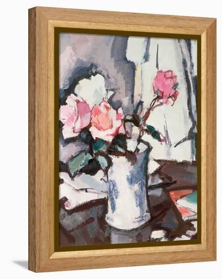 Pink Roses-Samuel John Peploe-Framed Premier Image Canvas