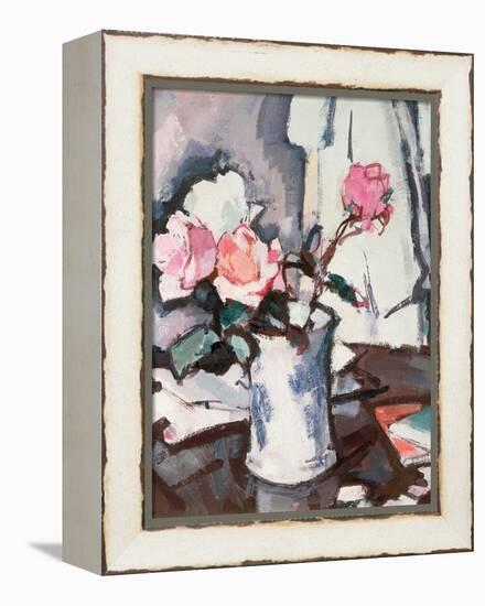 Pink Roses-Samuel John Peploe-Framed Premier Image Canvas