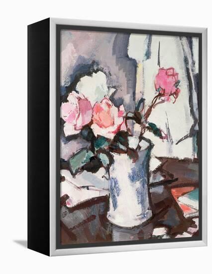 Pink Roses-Samuel John Peploe-Framed Premier Image Canvas