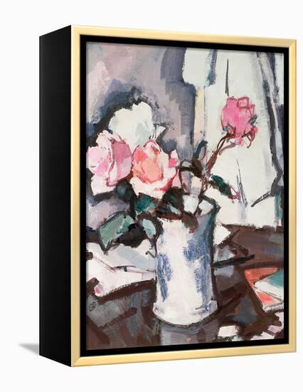 Pink Roses-Samuel John Peploe-Framed Premier Image Canvas