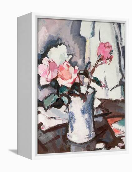 Pink Roses-Samuel John Peploe-Framed Premier Image Canvas