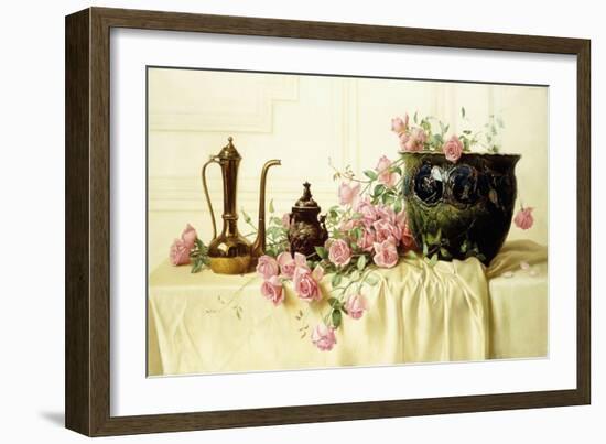 Pink Roses-Milne Ramsey-Framed Giclee Print