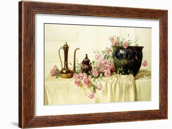 Pink Roses-Milne Ramsey-Framed Giclee Print