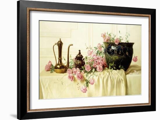 Pink Roses-Milne Ramsey-Framed Giclee Print