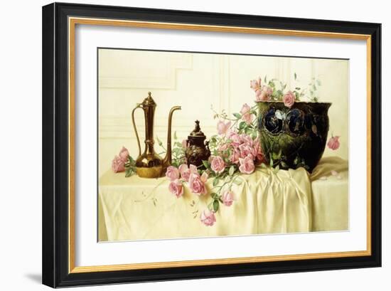 Pink Roses-Milne Ramsey-Framed Giclee Print