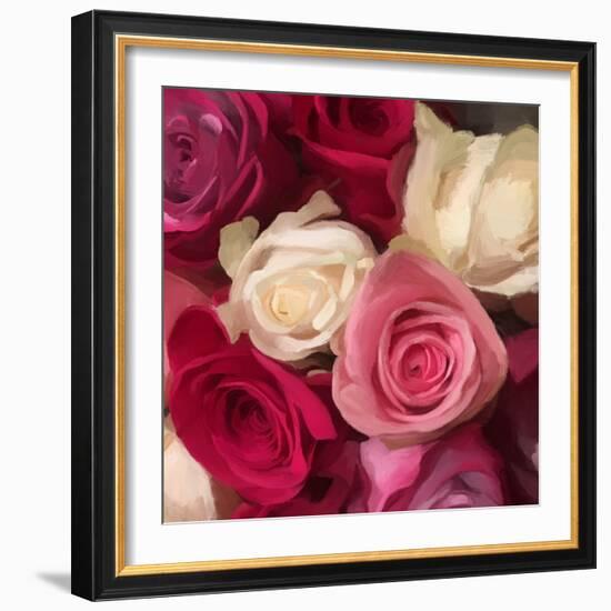 Pink Roses-Dan Meneely-Framed Art Print