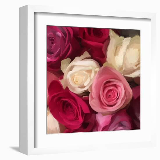 Pink Roses-Dan Meneely-Framed Art Print