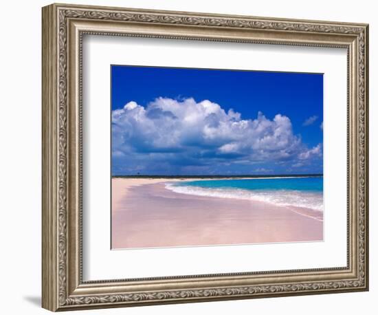 Pink Sand Beach, Harbour Island, Bahamas-Greg Johnston-Framed Photographic Print