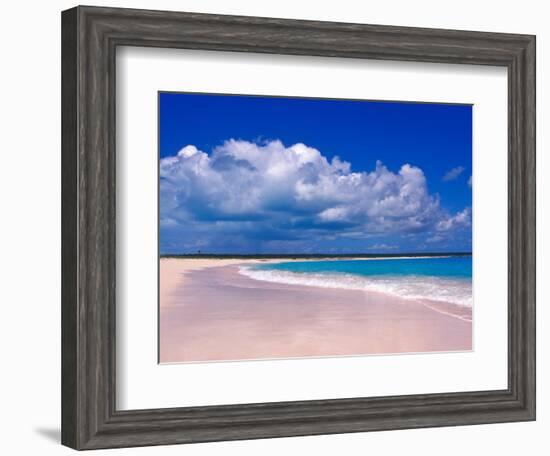 Pink Sand Beach, Harbour Island, Bahamas-Greg Johnston-Framed Photographic Print