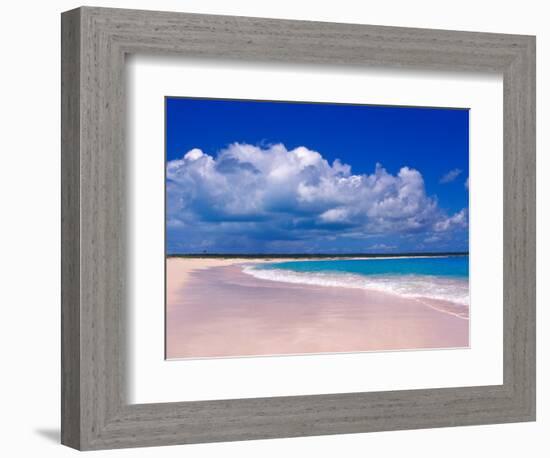 Pink Sand Beach, Harbour Island, Bahamas-Greg Johnston-Framed Photographic Print