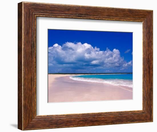 Pink Sand Beach, Harbour Island, Bahamas-Greg Johnston-Framed Photographic Print