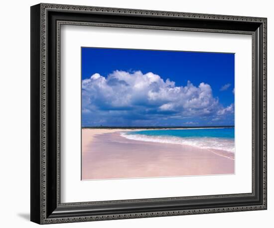 Pink Sand Beach, Harbour Island, Bahamas-Greg Johnston-Framed Photographic Print