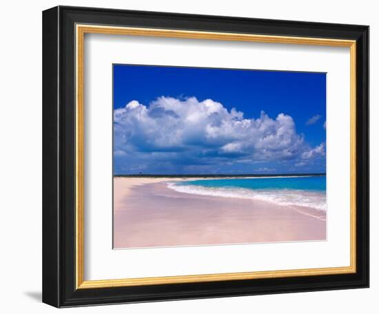 Pink Sand Beach, Harbour Island, Bahamas-Greg Johnston-Framed Photographic Print