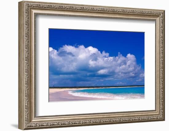 Pink Sand Beach, Harbour Island, Bahamas-Greg Johnston-Framed Photographic Print