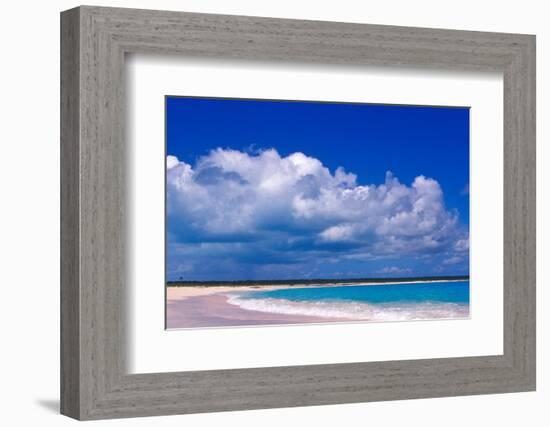 Pink Sand Beach, Harbour Island, Bahamas-Greg Johnston-Framed Photographic Print